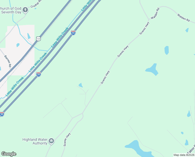 map of restaurants, bars, coffee shops, grocery stores, and more near 4055 Scenic Highway in Gadsden