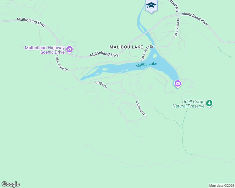 map of restaurants, bars, coffee shops, grocery stores, and more near 29124 Crags Drive in Agoura Hills
