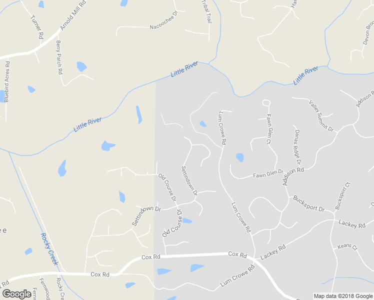 map of restaurants, bars, coffee shops, grocery stores, and more near 1630 Settindown Drive in Roswell