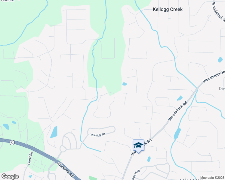map of restaurants, bars, coffee shops, grocery stores, and more near 6141 Little Ridge Road in Acworth