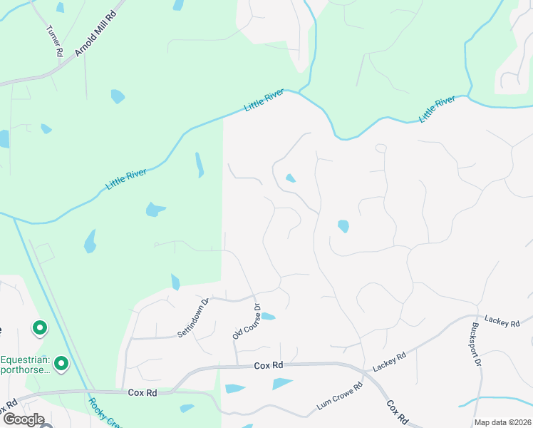 map of restaurants, bars, coffee shops, grocery stores, and more near 1630 Settindown Drive in Roswell