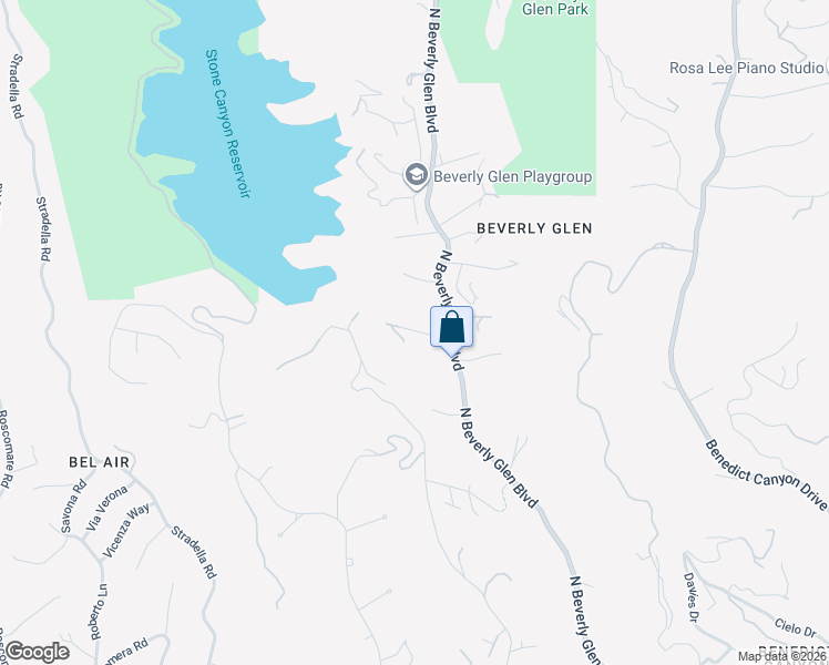 map of restaurants, bars, coffee shops, grocery stores, and more near 10440 Hebron Lane in Los Angeles