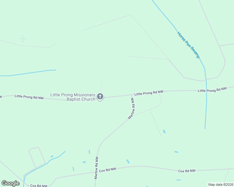 map of restaurants, bars, coffee shops, grocery stores, and more near 5149 Little Prong Road Northwest in Ash