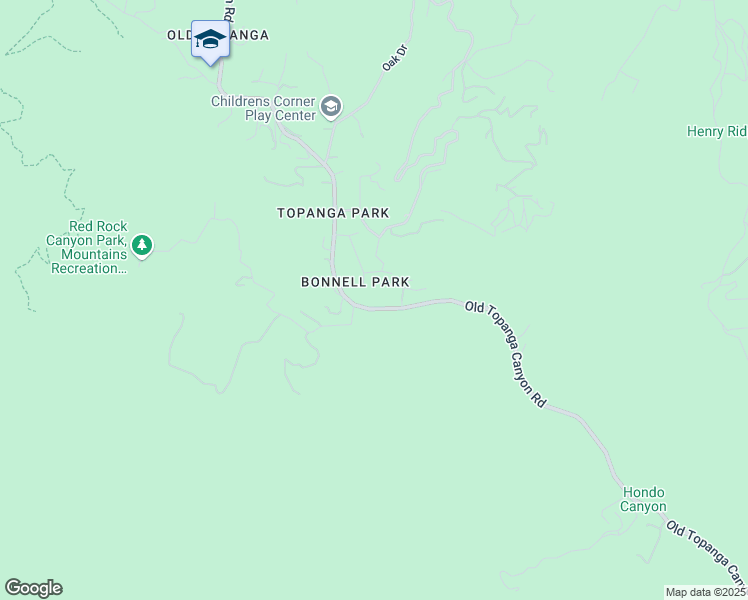 map of restaurants, bars, coffee shops, grocery stores, and more near 1230 Old Topanga Canyon Road in Los Angeles County