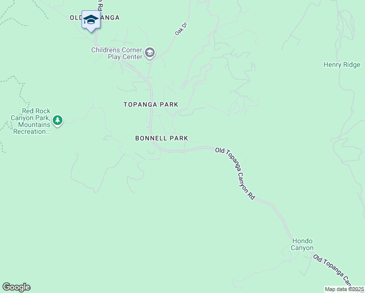map of restaurants, bars, coffee shops, grocery stores, and more near 1200 Old Topanga Canyon Road in Los Angeles County