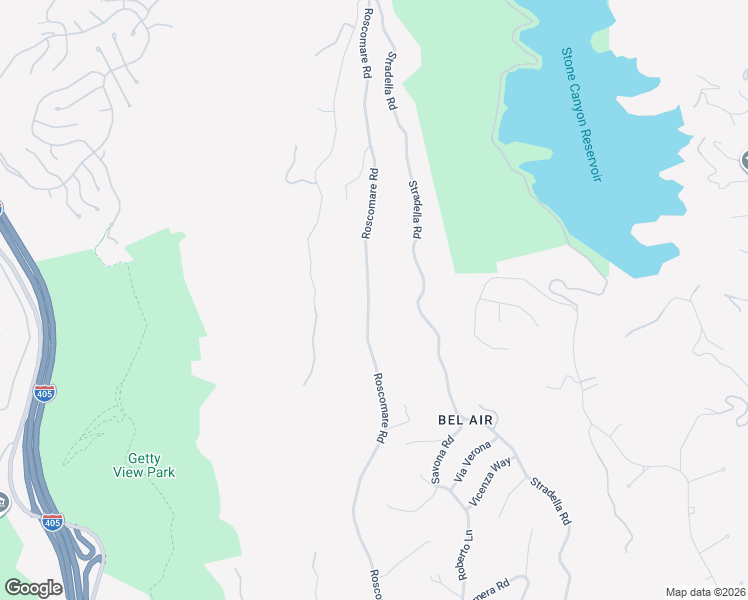 map of restaurants, bars, coffee shops, grocery stores, and more near 1861 Roscomare Road in Los Angeles