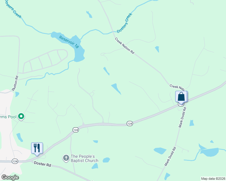 map of restaurants, bars, coffee shops, grocery stores, and more near 357 Jones Rd in Jefferson