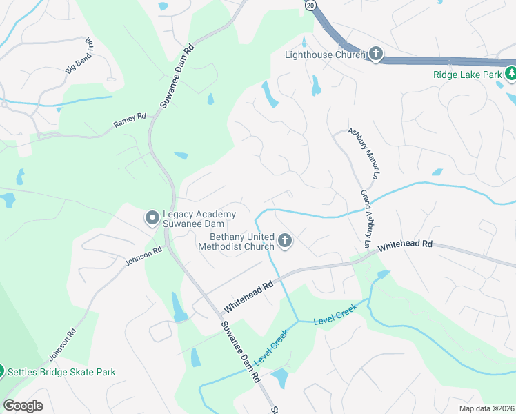 map of restaurants, bars, coffee shops, grocery stores, and more near 169 Somerset Rose Lane in Sugar Hill