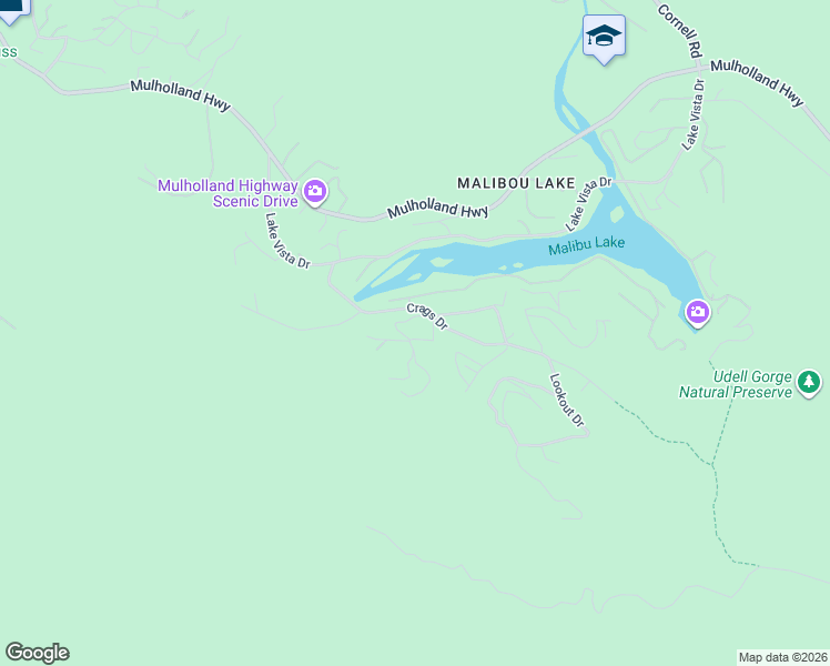 map of restaurants, bars, coffee shops, grocery stores, and more near 1855 Olivera Drive in Agoura Hills