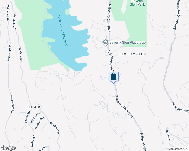 map of restaurants, bars, coffee shops, grocery stores, and more near 10538 Hebron Lane in Los Angeles