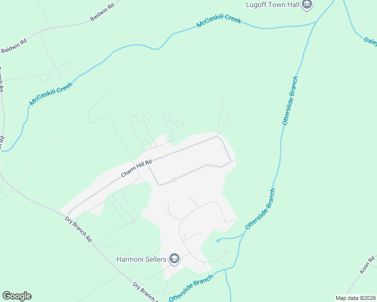 map of restaurants, bars, coffee shops, grocery stores, and more near 329 Charm Hill Road in Lugoff