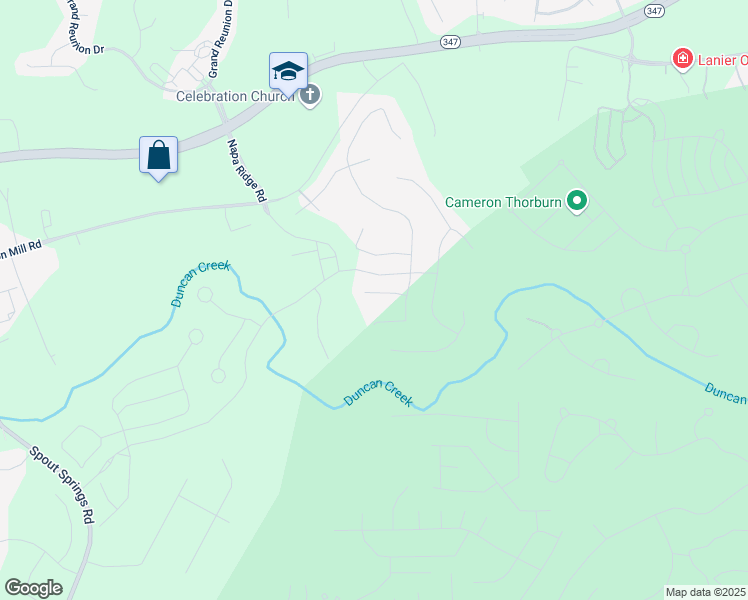map of restaurants, bars, coffee shops, grocery stores, and more near 5641 Tisbury Court in Braselton