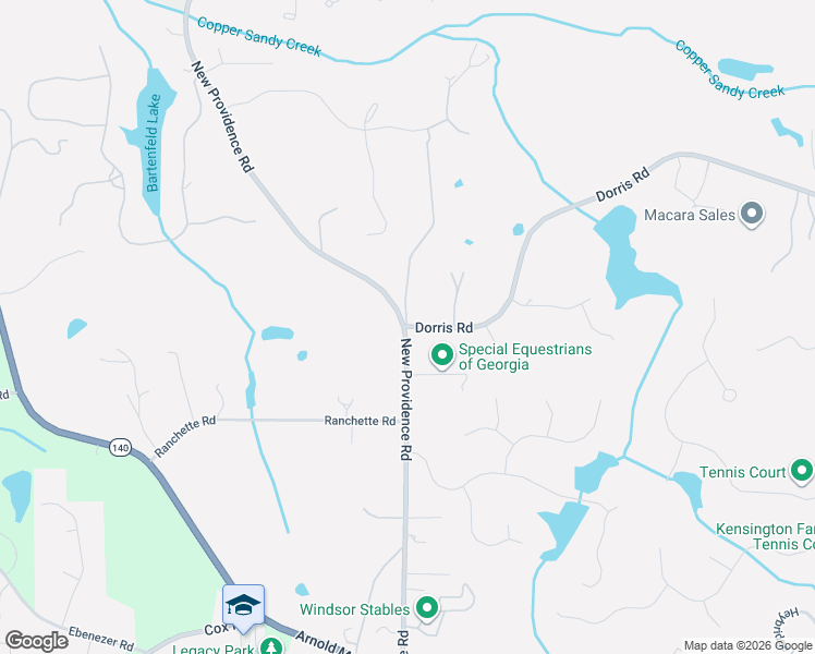 map of restaurants, bars, coffee shops, grocery stores, and more near 13220 Providence Way in Alpharetta
