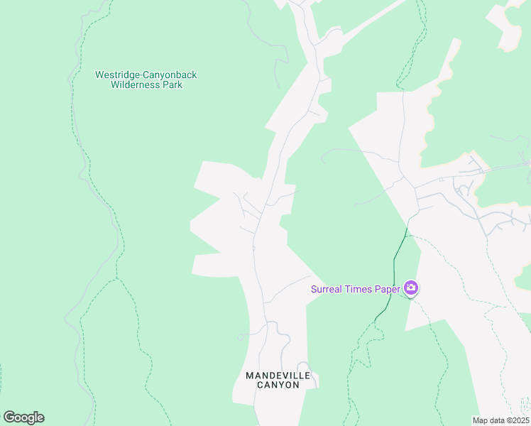 map of restaurants, bars, coffee shops, grocery stores, and more near 3380 Mandeville Canyon Road in Los Angeles