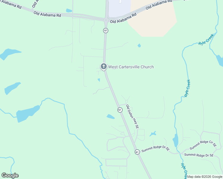 map of restaurants, bars, coffee shops, grocery stores, and more near Dallas Highway Southwest in Cartersville