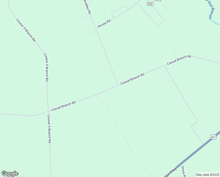 map of restaurants, bars, coffee shops, grocery stores, and more near Casual Branch Road in Lee County