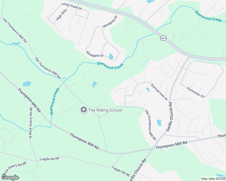 map of restaurants, bars, coffee shops, grocery stores, and more near 3830 Morgan Box Court Northeast in Buford