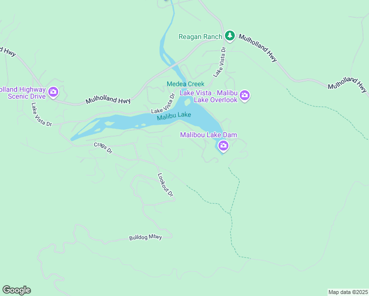 map of restaurants, bars, coffee shops, grocery stores, and more near 1936 Flathead Trail in Agoura Hills
