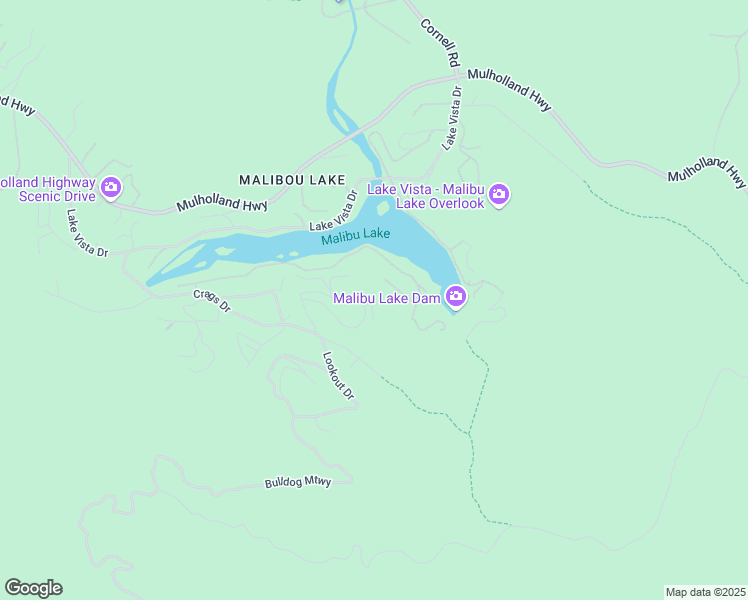 map of restaurants, bars, coffee shops, grocery stores, and more near 1936 Flathead Trail in Agoura Hills