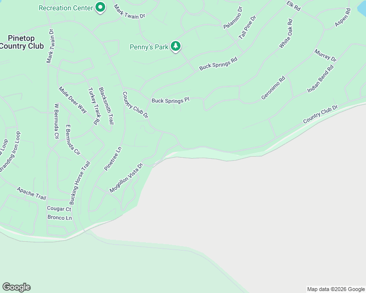 map of restaurants, bars, coffee shops, grocery stores, and more near 6734 Country Club Drive in Navajo County