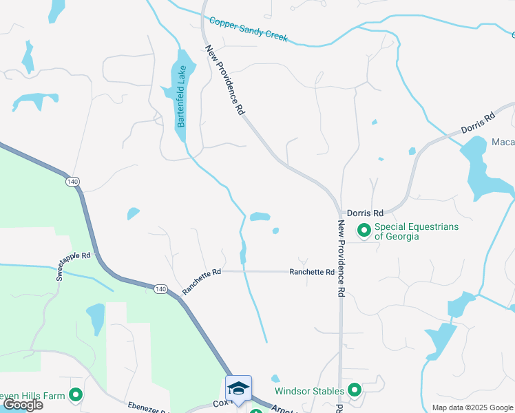 map of restaurants, bars, coffee shops, grocery stores, and more near 13340 New Providence Road in Alpharetta