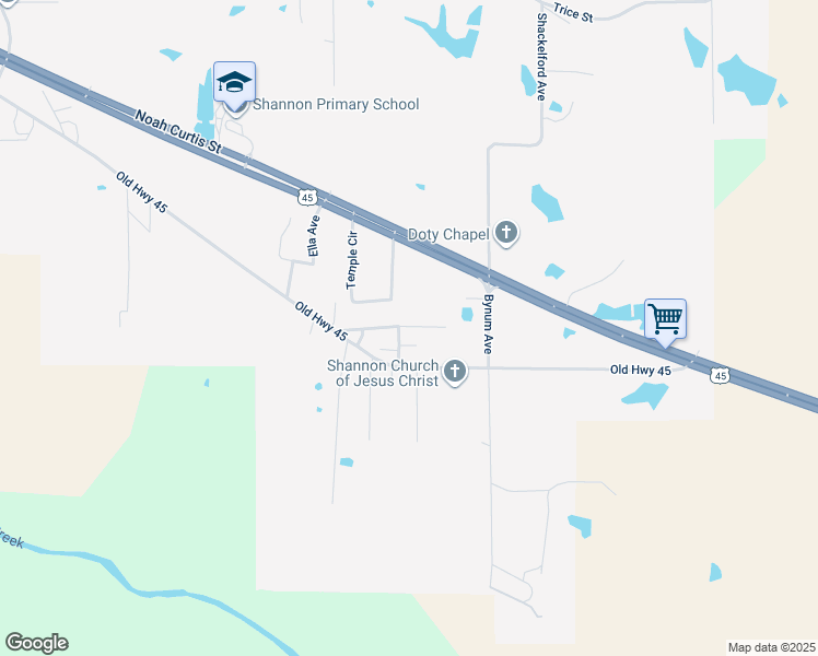 map of restaurants, bars, coffee shops, grocery stores, and more near 134 Willow Street in Shannon
