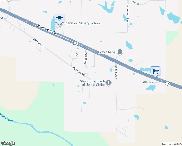map of restaurants, bars, coffee shops, grocery stores, and more near 113-123 Willow Street in Shannon
