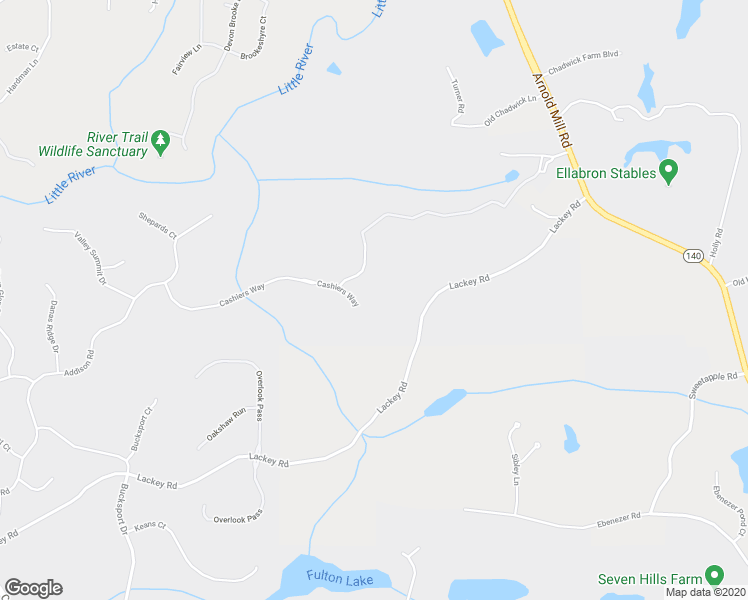 map of restaurants, bars, coffee shops, grocery stores, and more near 1255 Cashiers Way in Roswell