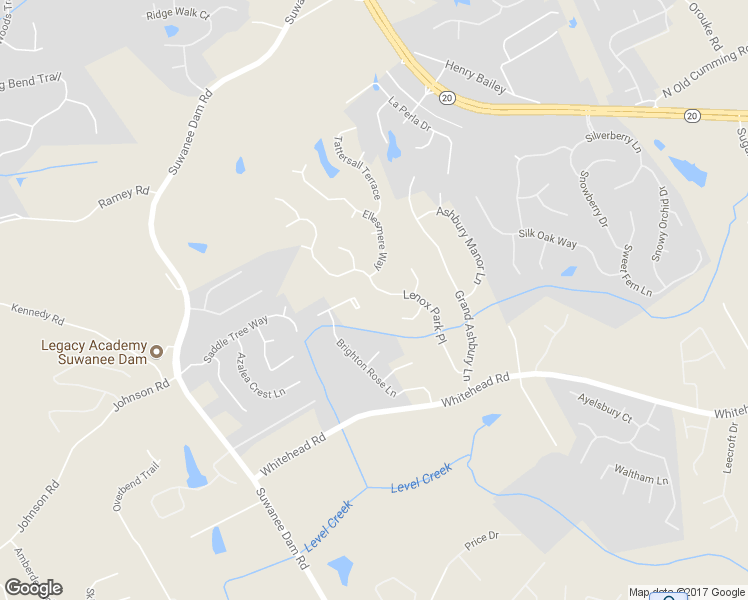 map of restaurants, bars, coffee shops, grocery stores, and more near 5620 Lenox Park Place in Sugar Hill