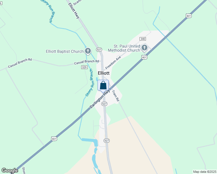 map of restaurants, bars, coffee shops, grocery stores, and more near 50 Rich Meadows Circle in Bishopville