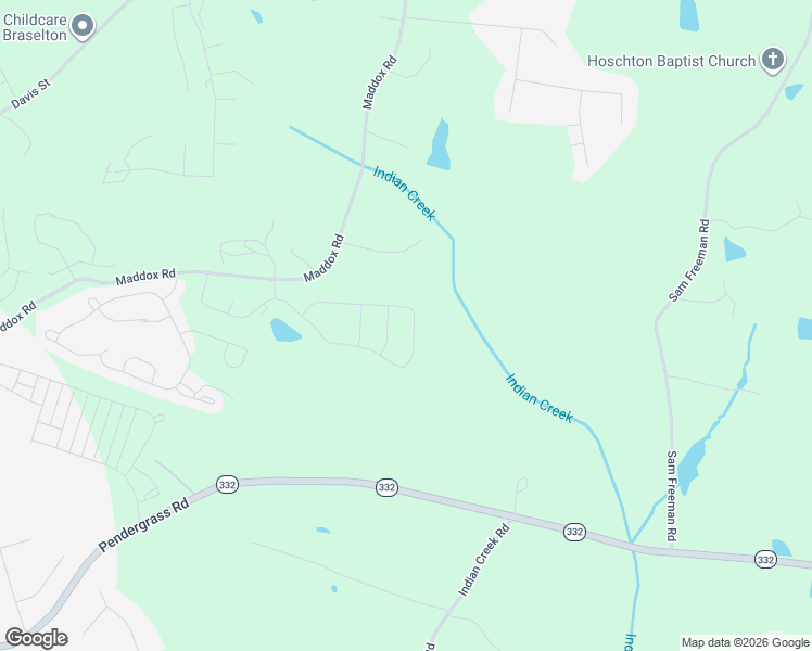 map of restaurants, bars, coffee shops, grocery stores, and more near 681 Winding Rose Drive in Hoschton