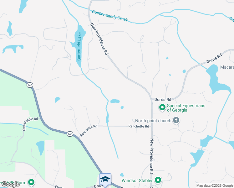 map of restaurants, bars, coffee shops, grocery stores, and more near 13340 New Providence Road in Alpharetta