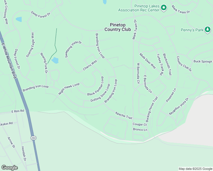 map of restaurants, bars, coffee shops, grocery stores, and more near 5240 Drifting Snow Loop in Pinetop Country Club