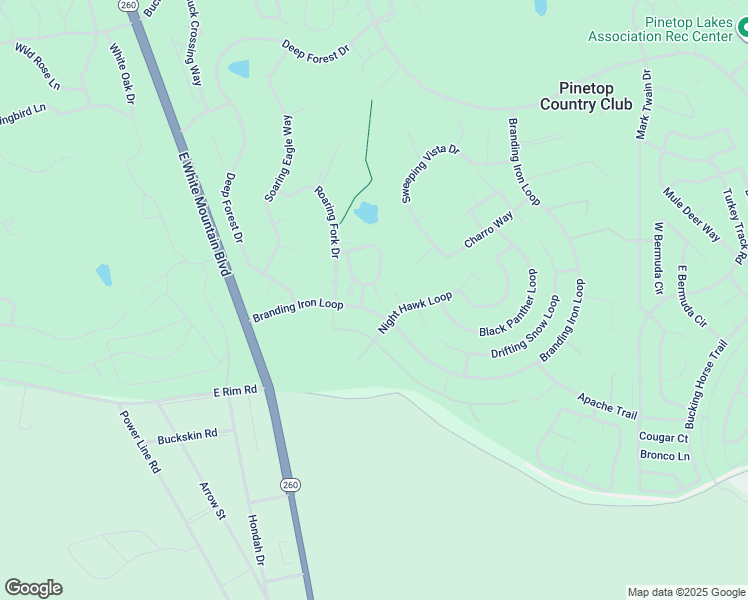 map of restaurants, bars, coffee shops, grocery stores, and more near 3852 Sidewinder Circle in Navajo County