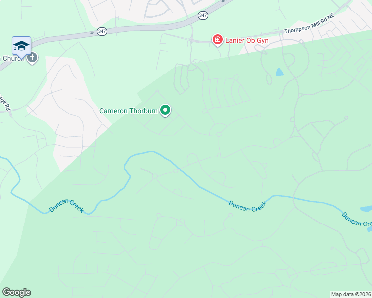 map of restaurants, bars, coffee shops, grocery stores, and more near 2172 Crimson King Drive in Braselton