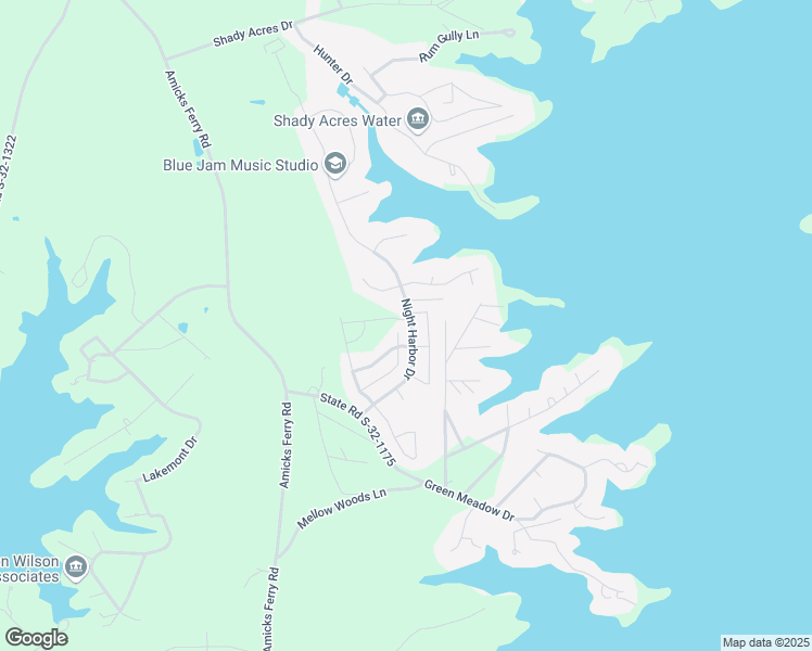 map of restaurants, bars, coffee shops, grocery stores, and more near 209 Night Harbor Drive in Chapin