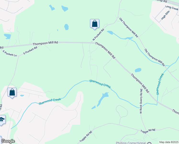 map of restaurants, bars, coffee shops, grocery stores, and more near 3856 Thompson Lake Drive in Buford
