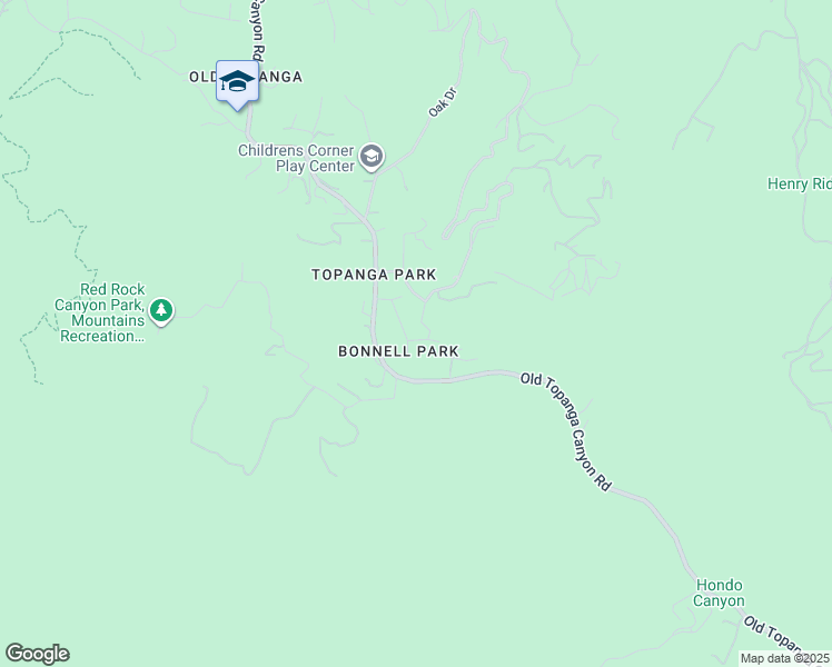 map of restaurants, bars, coffee shops, grocery stores, and more near 1445 Bonnell Drive in Topanga