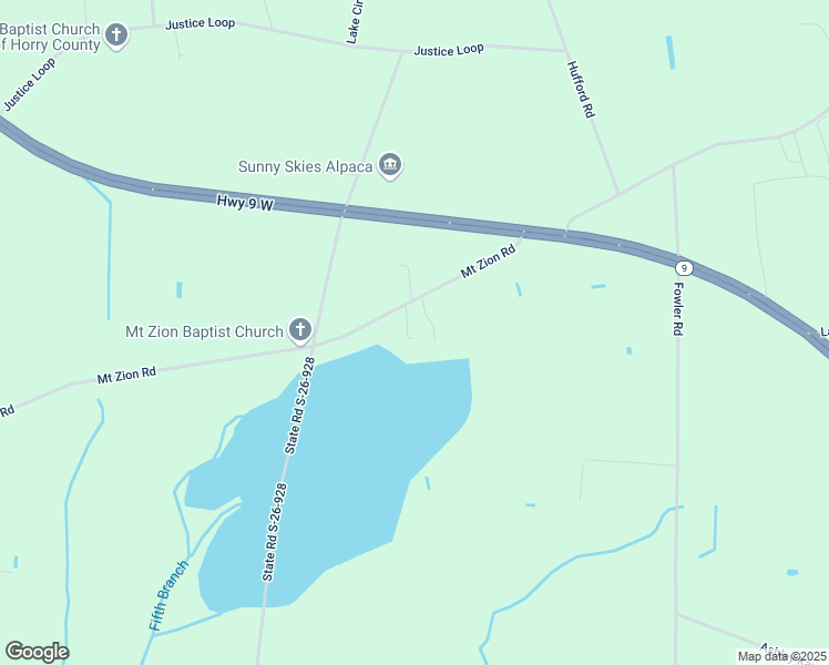 map of restaurants, bars, coffee shops, grocery stores, and more near 811 Pages Pass in Loris