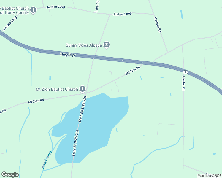 map of restaurants, bars, coffee shops, grocery stores, and more near 811 Pages Pass in Loris