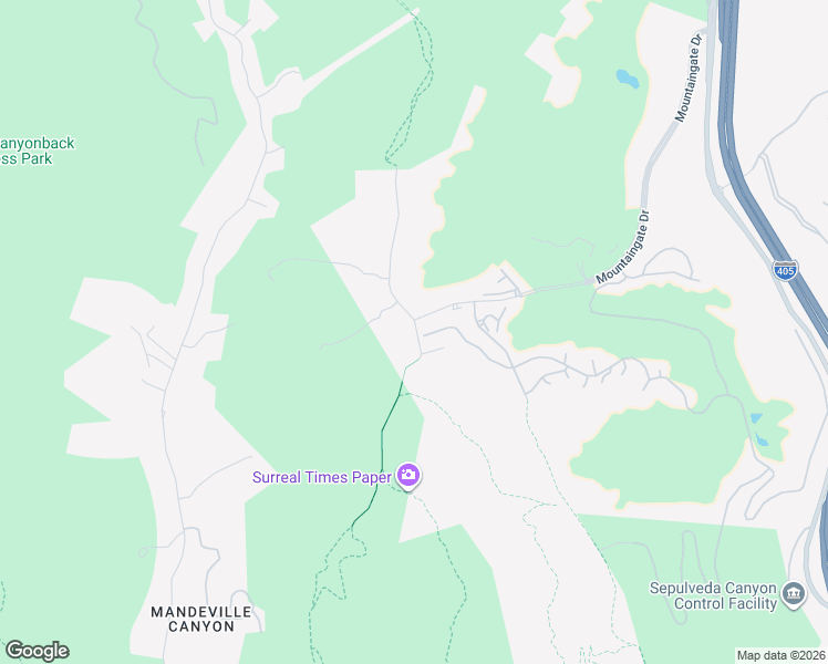 map of restaurants, bars, coffee shops, grocery stores, and more near 2132 Canyonback Road in Los Angeles