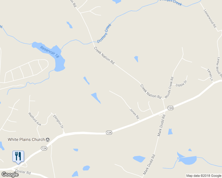 map of restaurants, bars, coffee shops, grocery stores, and more near 342 Jones Road in Jefferson