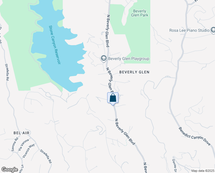 map of restaurants, bars, coffee shops, grocery stores, and more near 10410 Quito Lane in Los Angeles