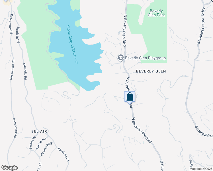 map of restaurants, bars, coffee shops, grocery stores, and more near 1938 North Rial Lane in Los Angeles