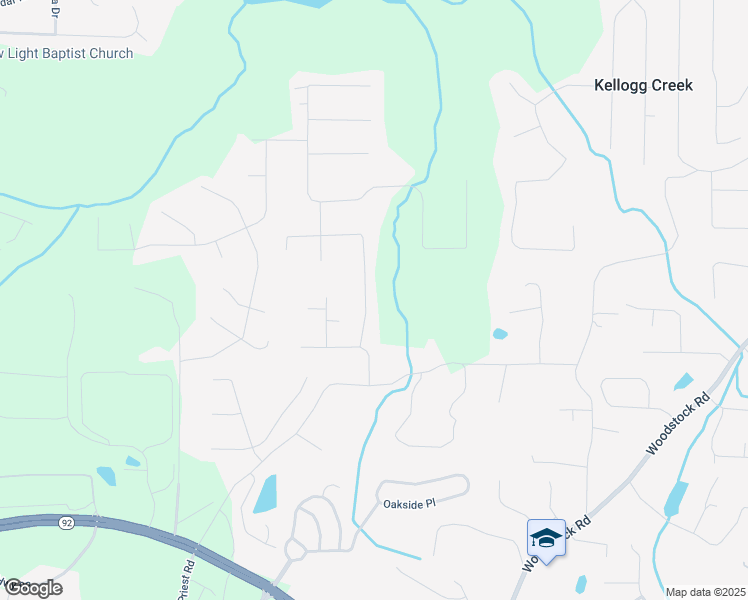 map of restaurants, bars, coffee shops, grocery stores, and more near 6212 Westridge Trce in Acworth