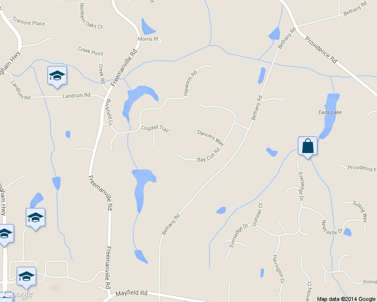 map of restaurants, bars, coffee shops, grocery stores, and more near 120 Bay Colt Road in Alpharetta