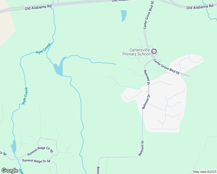map of restaurants, bars, coffee shops, grocery stores, and more near 10 Carter Lane in Cartersville