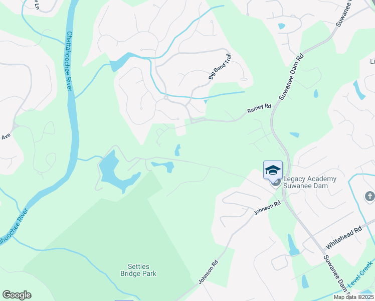 map of restaurants, bars, coffee shops, grocery stores, and more near 5735 Kennedy Road in Buford