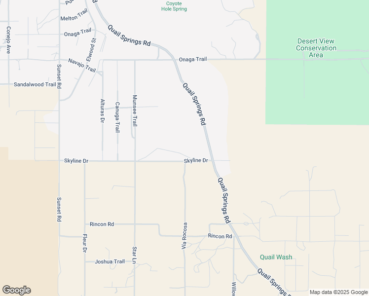 map of restaurants, bars, coffee shops, grocery stores, and more near 62200 Skyline Drive in Joshua Tree