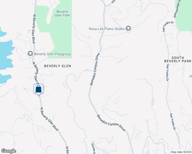 map of restaurants, bars, coffee shops, grocery stores, and more near 1944 Benedict Canyon Drive in Beverly Hills
